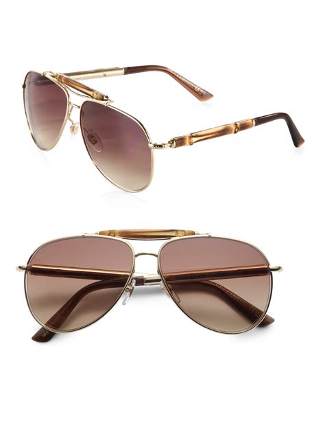 gucci aviator sun glasses